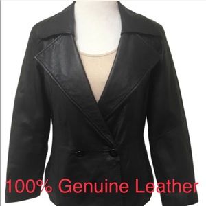 Preston & York Black Leather Jacket